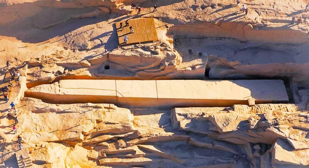 Ancient Unfinished Obelisk still in Aswan quarry
