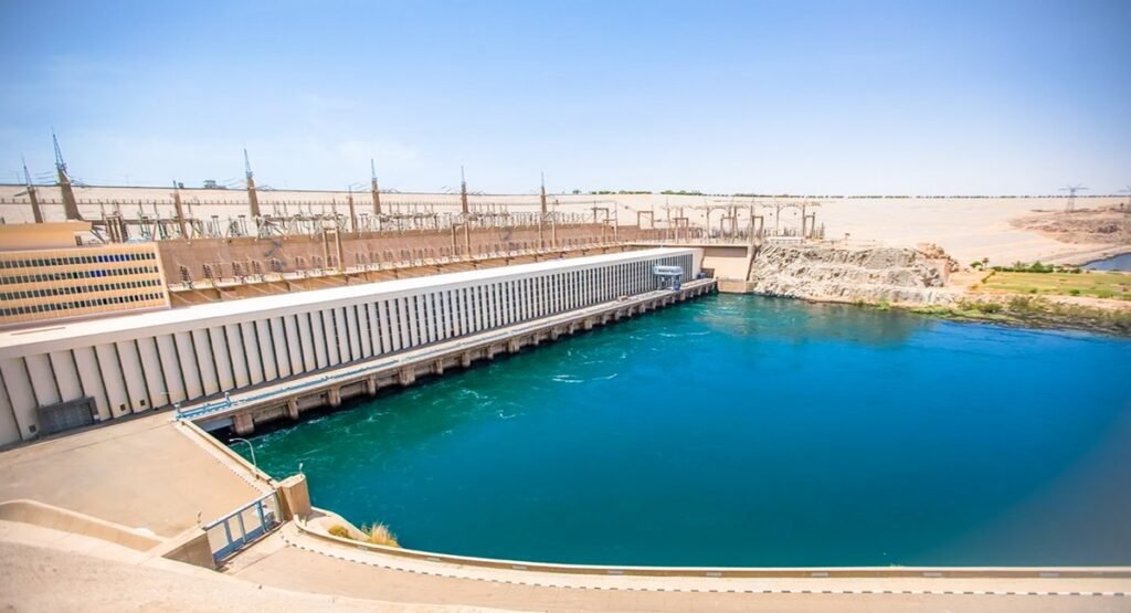 View across Lake Nasser and Aswan High Dam