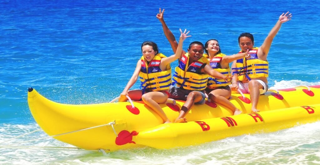 Water sports at Orange Bay cruise from Hurghada